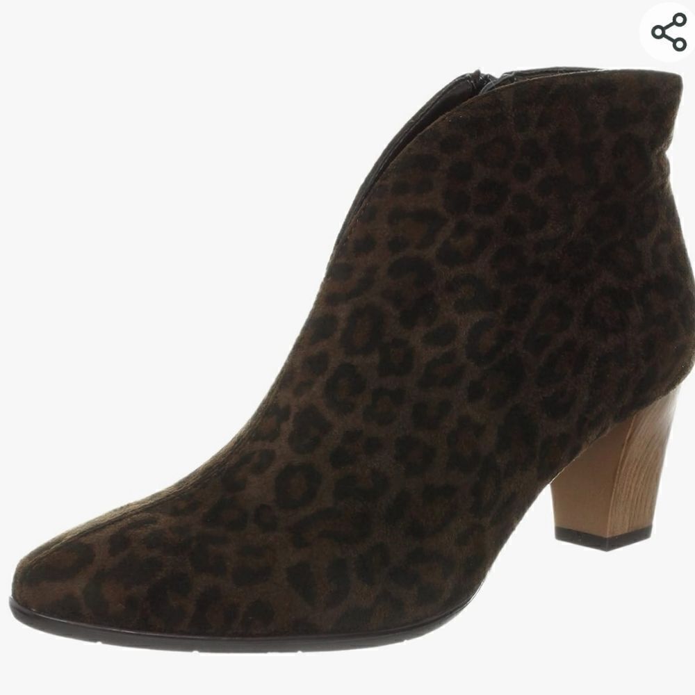 Ara leather leopard print boots - Picture 3 of 16